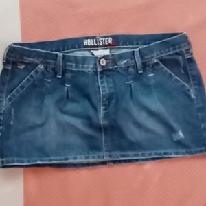 Hollister jean skirt